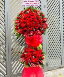 Lẵng hoa chúc mừng thằng tiến