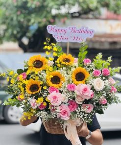 Giỏ hoa yêu thương - H492