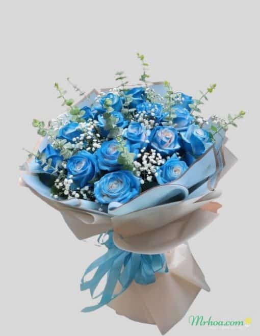 Bó hoa tone xanh tặng nam