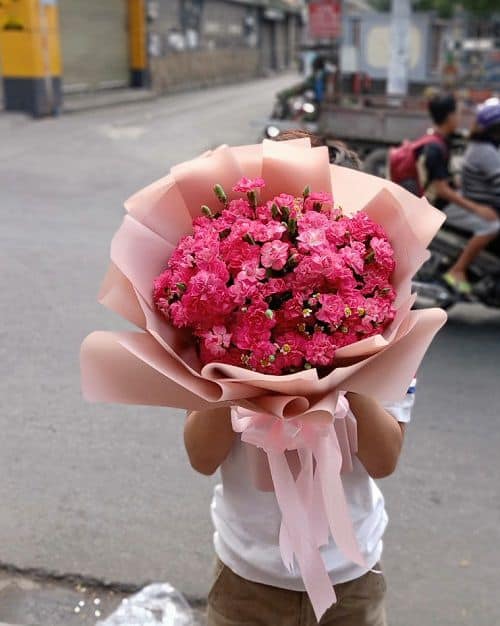 Bó hoa cẩm chướng đẹp