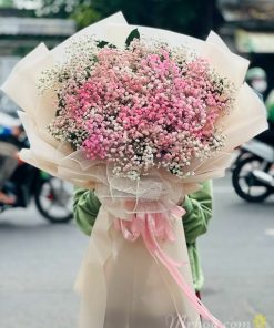 Bó hoa baby hồng