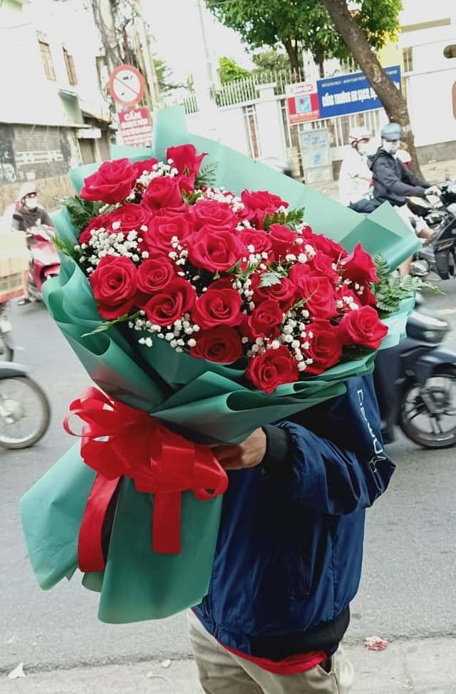 Bó hoa hồng tặng sinh nhật tháng 3