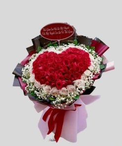 Bó hoa hồng trái tim - Mr204 - Ảnh 2