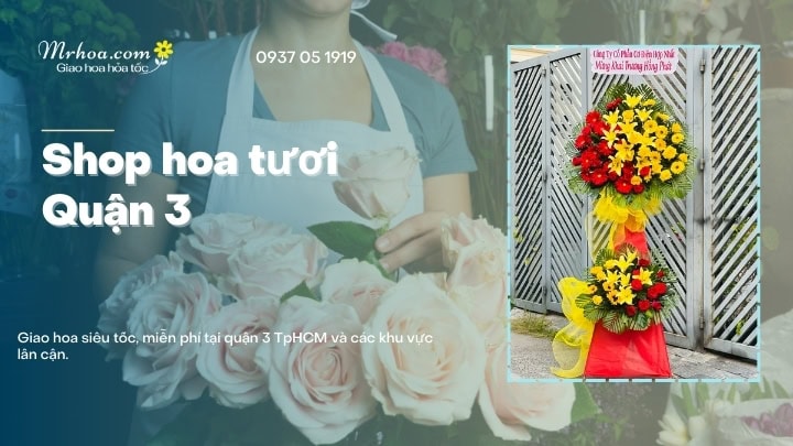 Tiệm hoa tươi quận 3