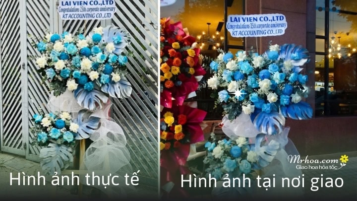 Hoa tươi quận 10 gửi hình ảnh thực tế và hình ảnh tại nơi giao