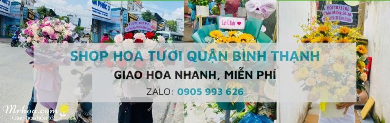 Shop hoa tươi quận Bình Thạnh HCM