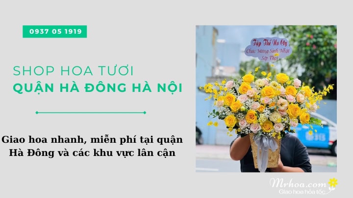 Shop hoa tươi quận Hà Đông Hà Nội