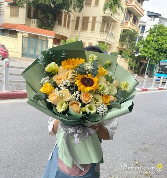 Mẫu bó hoa tặng sinh nhật tại MrHoa