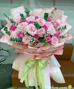 Bó hoa hồng nhiều màu