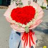 Bó hoa hồng trái tim
