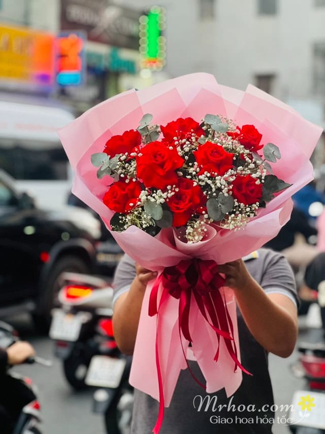 Bó hoa hồng tặng sinh nhật mẹ