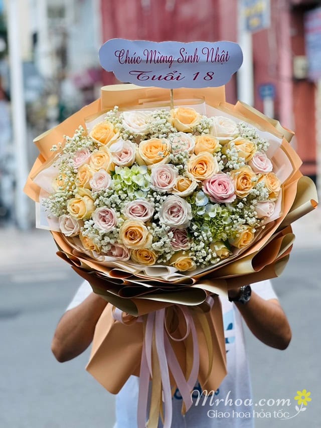 Bó hoa tặng mẹ ngày sinh nhật