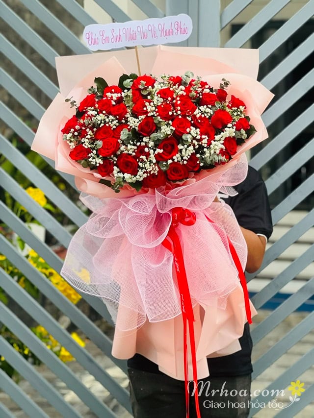 Bó hoa hồng đỏ