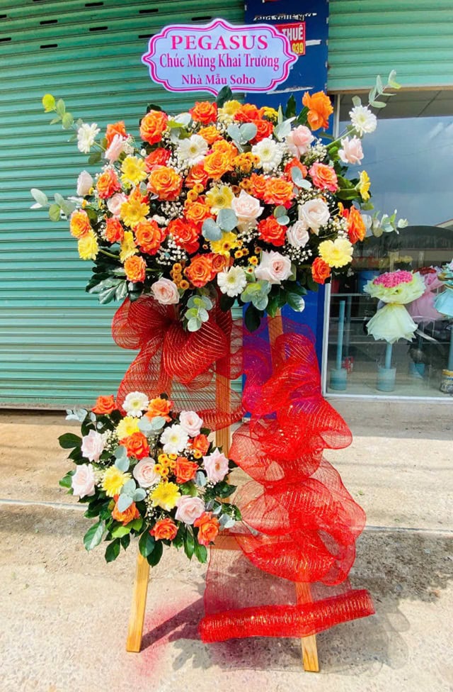 Hoa chúc mừng tại Giá Rai MrHoa