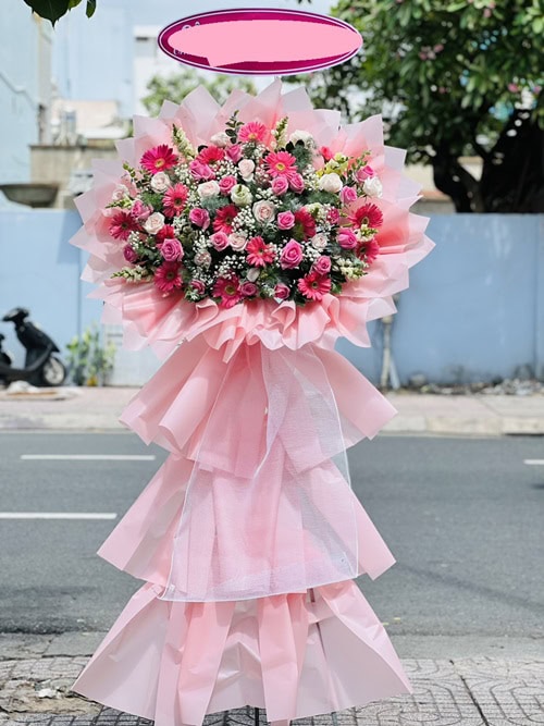 Lẵng hoa khai trương hồng phát khởi sắc