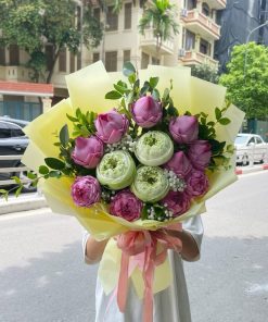 Bó hoa sen đẹp
