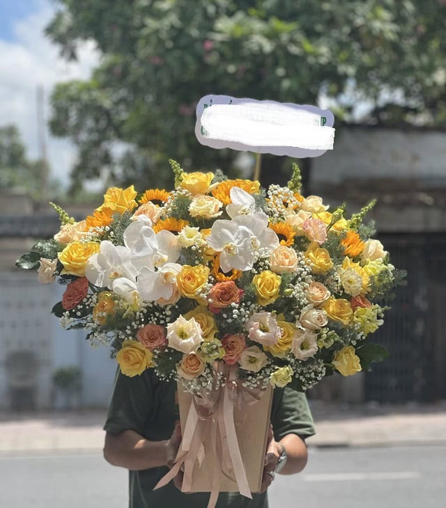 Giỏ hoa mừng thọ