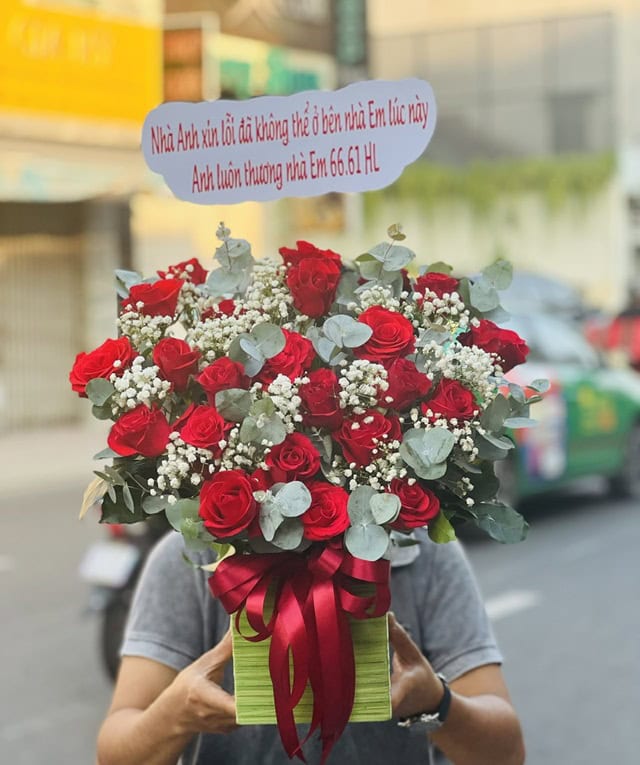 Lẵng hoa tại MrHoa Bắc Tân Uyên