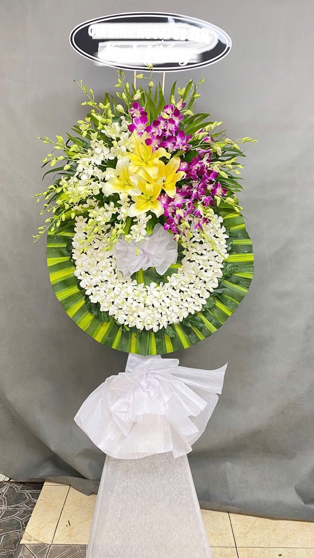 Hoa chia buồn đám tang huyện Mỏ Cày bắc